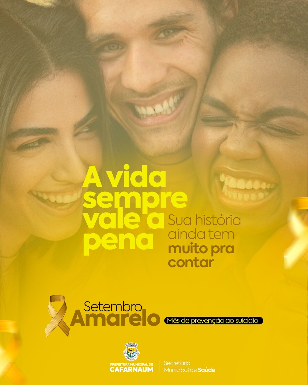 Setembro Amarelo - A vida sempre vale a pena.